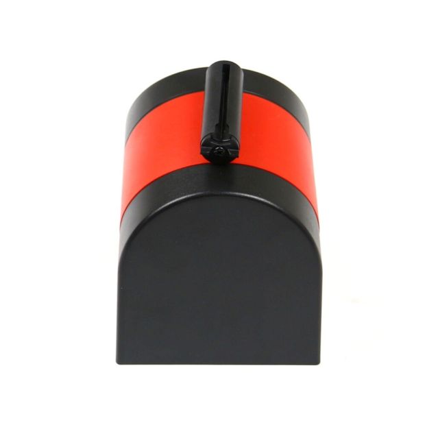 Spoel met afzetlint voor wandmontage rood-wit 50mm 10m