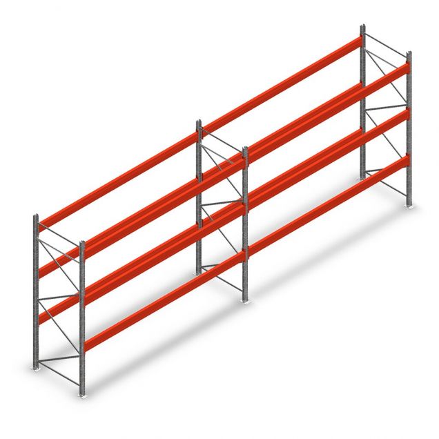 Combideal palletstelling AR T2 3000x7440x1100 mm (hxbxd) 3 niveaus 2252kg/niv