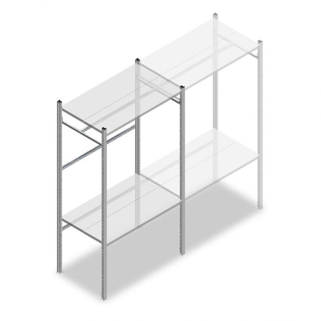 Confectiestelling Medium Duty 2000x1000x600 mm (hxbxd) 1 stang 2 legborden beginsectie