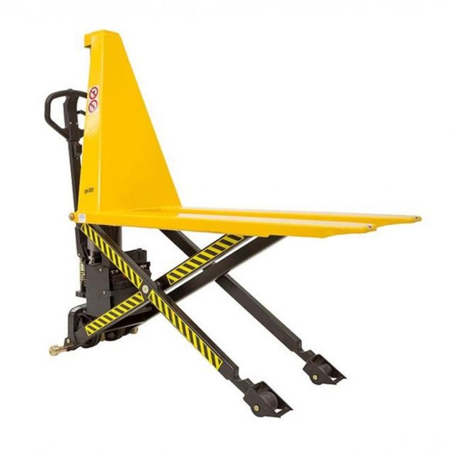 Schaarpalletwagen semi-elektrisch Totalsource TRSE0005 1000 kg geel