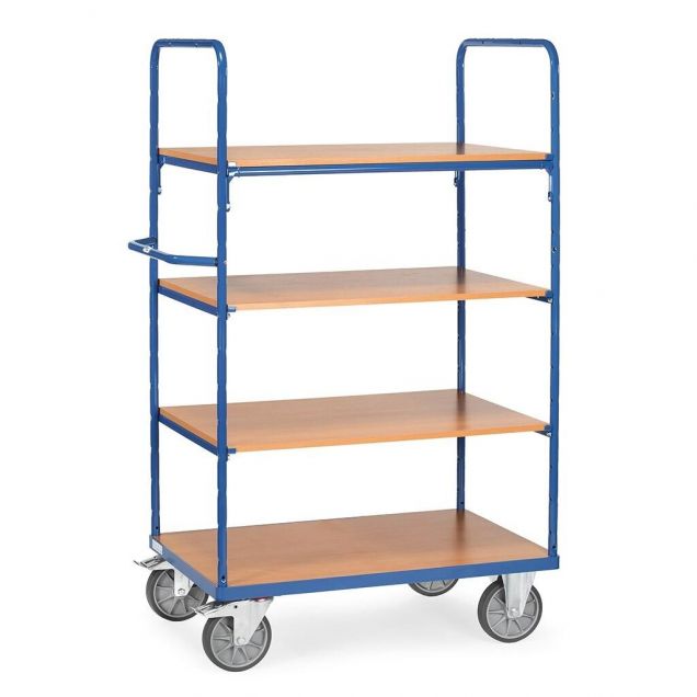 Etagewagen, transportwagen 1200x800x1800 mm (lxbxh) 600 kg met 4 etages