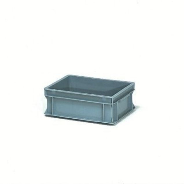 Fetra eurobak, euronorm krat 400x300x145 mm (lxbxh) grijs
