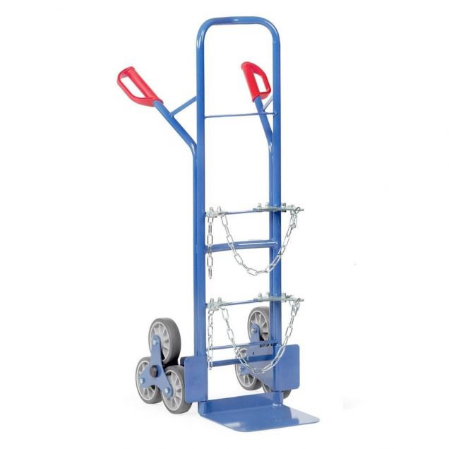 Gasflessenwagen, gasflessen trappensteekwagen 200 kg voor gasflessen en propaangasflessen met rubberbanden