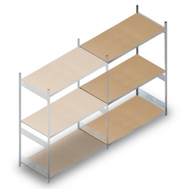 Grootvakstelling HD 2500x2250x800 mm (hxbxd) 3 niveaus aanbouwsectie