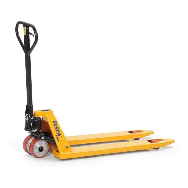 Palletwagen, pompwagen 2000 kg polyurethaan zwenkwielen en polyurethaan vorkrollen