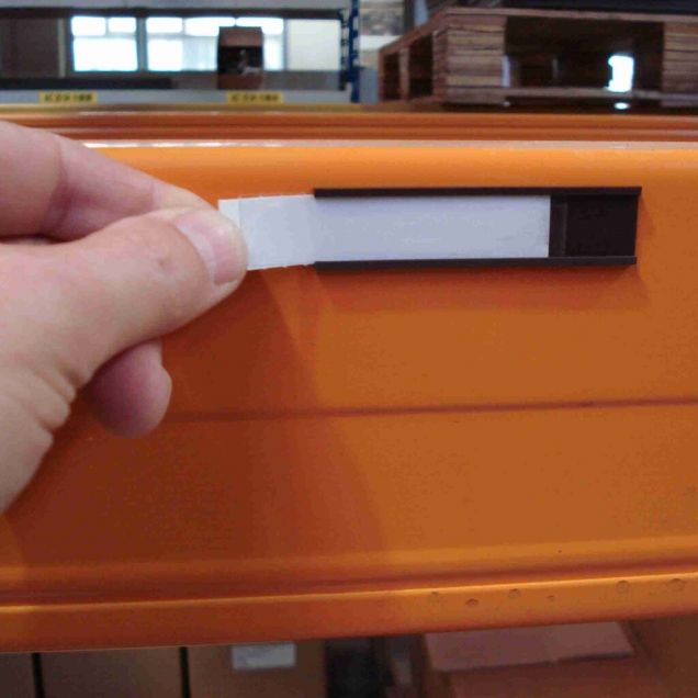 Blanco etiketten voor C profiel 15x80mm Wit