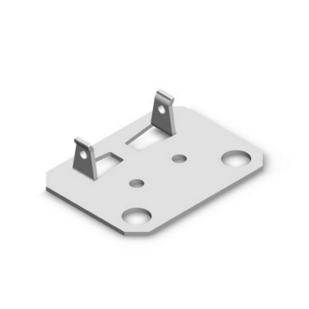 Voetplaat Heavy Duty Legbordstelling Enkel