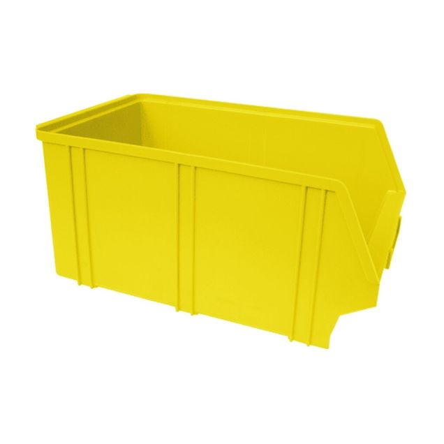 Kunststof stapelbak, magazijnbak A4 350x210x160 mm (lxbxh) geel