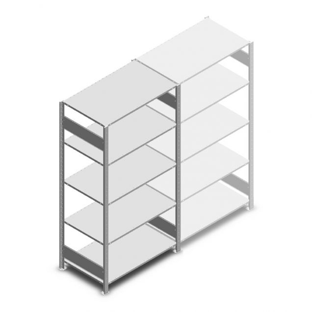 Legbordstelling Heavy Duty 2000x1000x600 mm (hxbxd) 5 niveaus 150 kg beginsectie