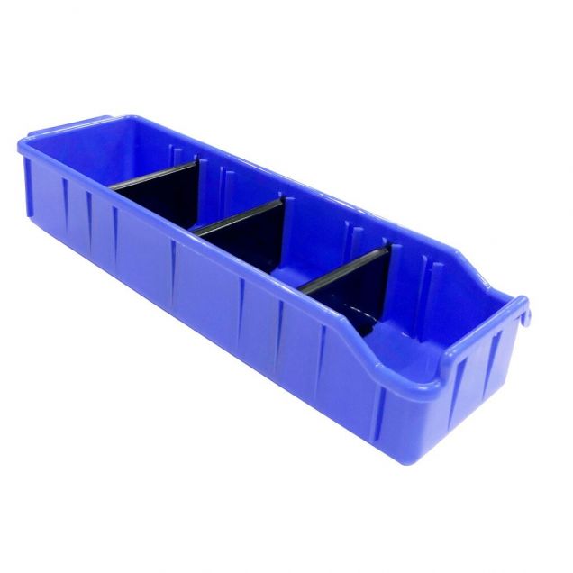Magazijnbak PSB 1 blauw 315x100x60 mm (lxbxh) blauw