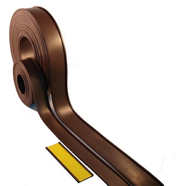 Etikethouder magnetisch c-profiel 15x80mm Zwart