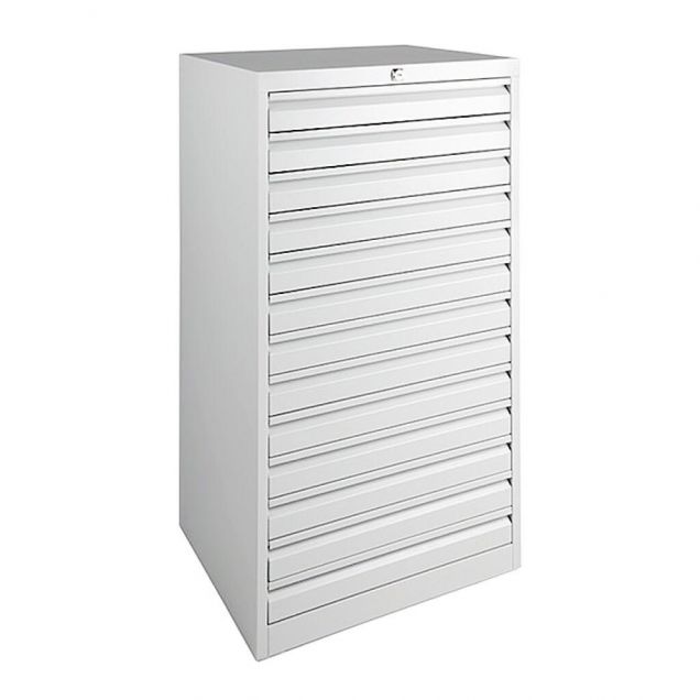 Multiladenkast A3 980x530x430 mm (hxbxd) 13 laden grijs