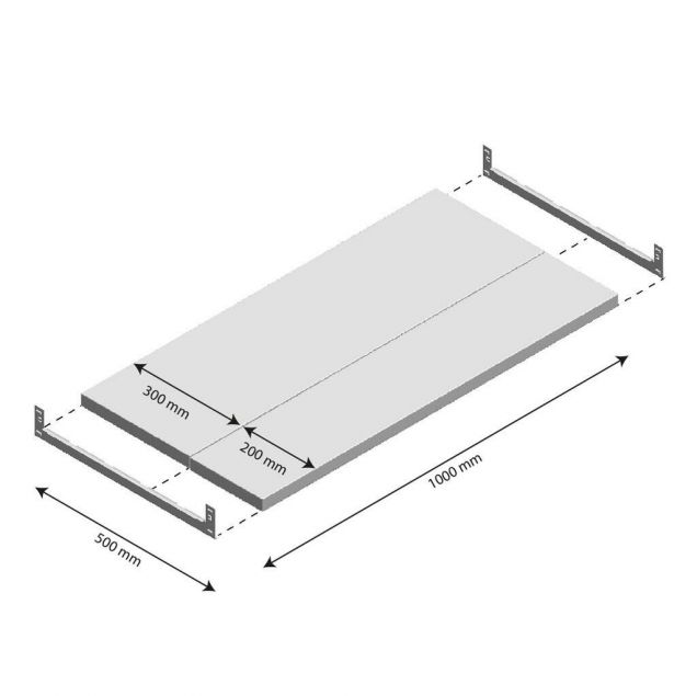 Niveau Legbord Light Duty 1000x500mm (bxd)
