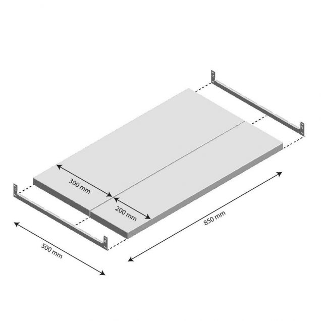 Niveau Legbord Light Duty 850x500mm (bxd)