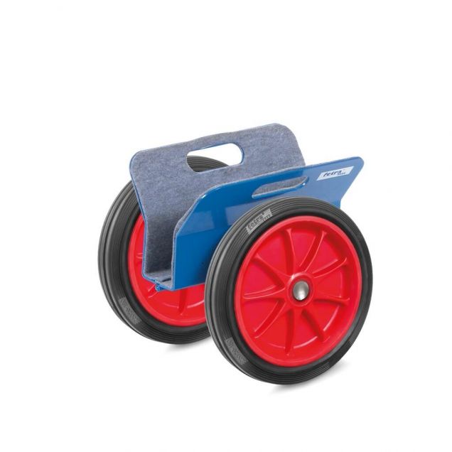 Platenroller 250 kg 300 mm met rubberbanden en klemplaten, klembreedte 0-60 mm