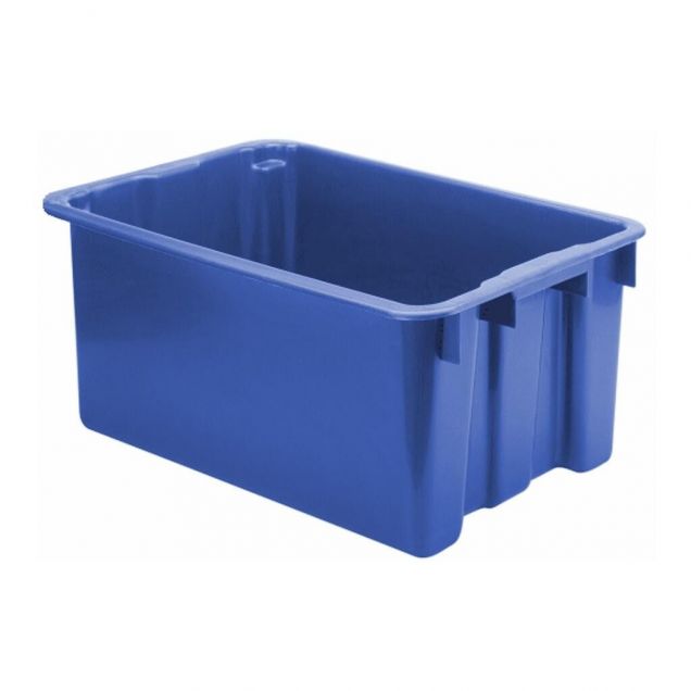 Stapelbare, nestbare euronorm bak LB 650x450x280 mm (lxbxh) blauw