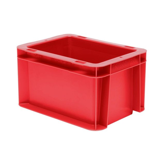 Stapelbare transportkrat TK0 200x100x120 mm (lxbxh) rood