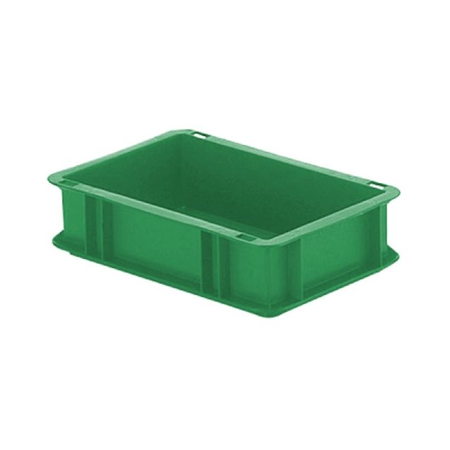 Stapelbare transportkrat TK0 300x200x75 mm (lxbxh) groen