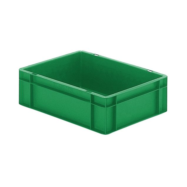 Stapelbare transportkrat TK0 400x300x120 mm (lxbxh) groen