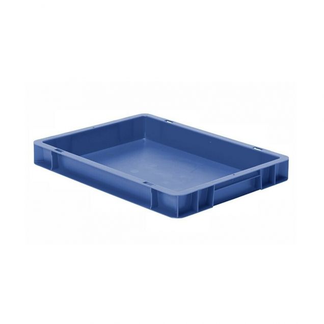 Stapelbare transportkrat TK0 400x300x50 mm (lxbxh) blauw