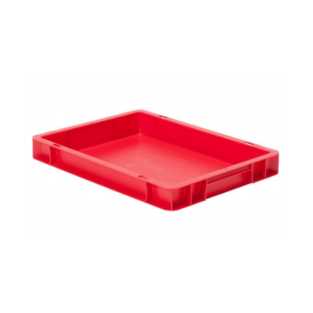 Stapelbare transportkrat TK0 400x300x50 mm (lxbxh) rood