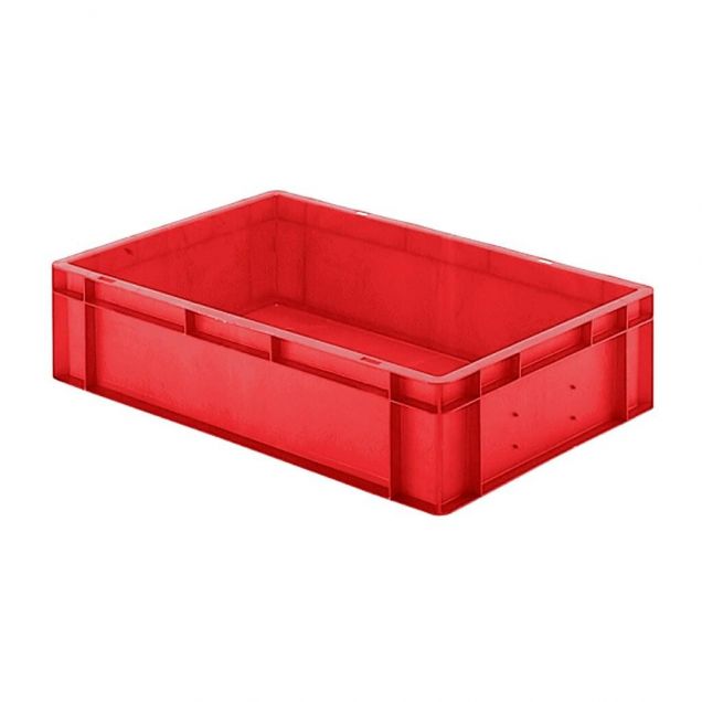 Stapelbare transportkrat TK0 600x400x145 mm (lxbxh) rood