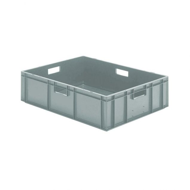 Stapelbare transportkrat TK0 800x600x210 mm (lxbxh) grijs