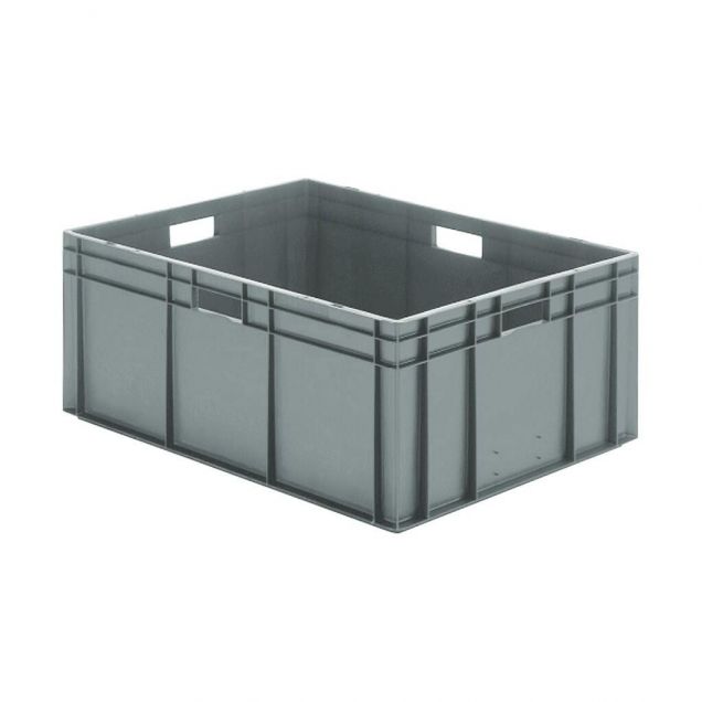 Stapelbare transportkrat TK0 800x600x320 mm (lxbxh) grijs