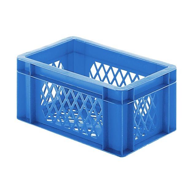 Stapelbare transportkrat TK2 300x200x145 mm (lxbxh) blauw
