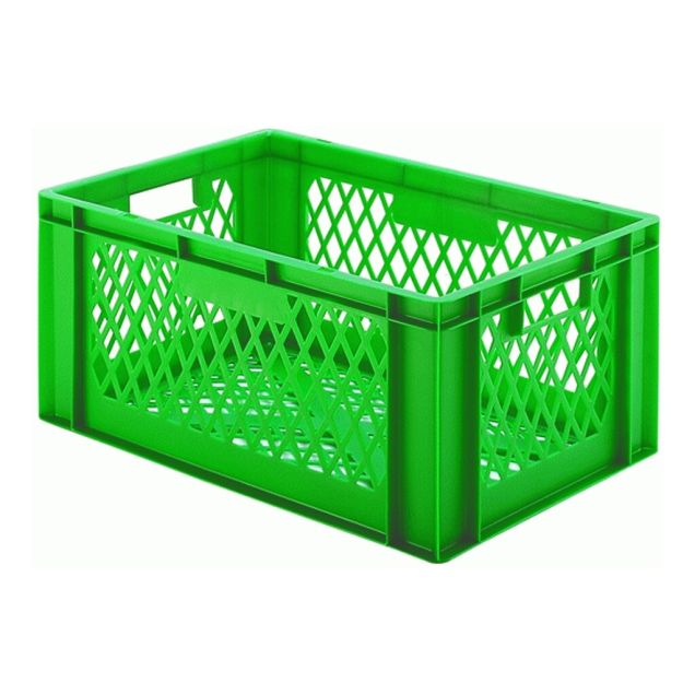 Stapelbare transportkrat TK2 600x400x270 mm (lxbxh) groen