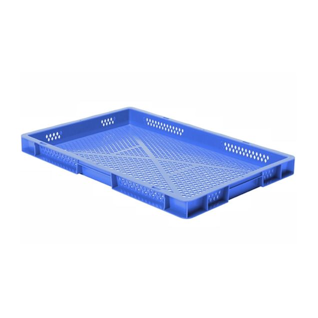 Stapelbare transportkrat TK2 600x400x50 mm (lxbxh) blauw