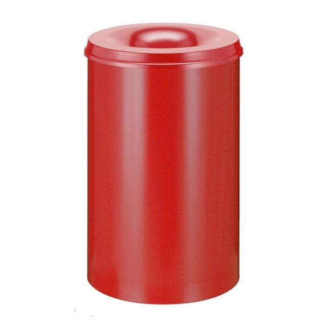 Vlamdovende papierbak 110 liter rood
