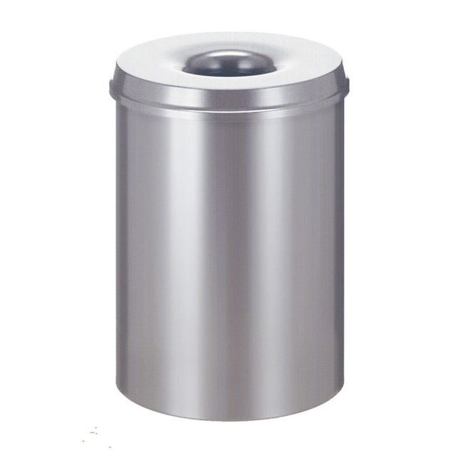 Vlamdovende papierbak 30 liter zilver
