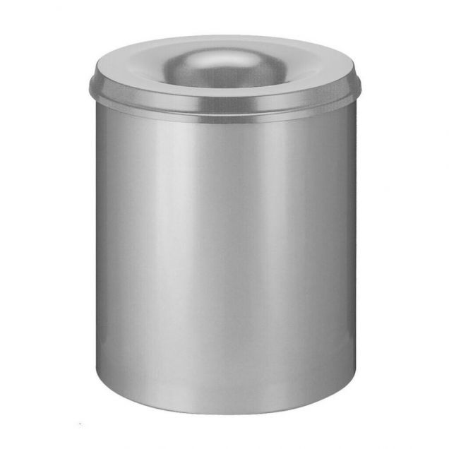 Vlamdovende papierbak 80 liter grijs