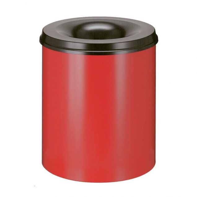 Vlamdovende papierbak 80 liter rood-zwart