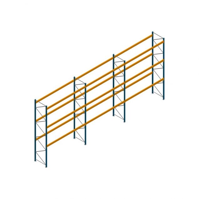Voordeelrij gebruikte JH MPB palletstelling 4000x8800x1100 mm (hxbxd) 3 niveaus