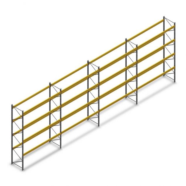 Voordeelrij gebruikte EAB/Schafer palletstelling 5200x12450x1100mm (hxbxd) 4 niveaus