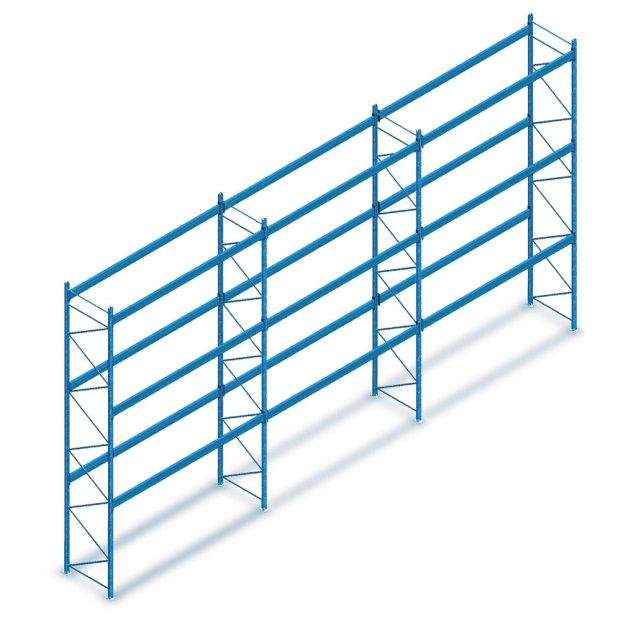 Voordeelrij gebruikte Dexion Speedlock palletstelling 4650x11120x1100 mm (hxbxd) 3 niveaus