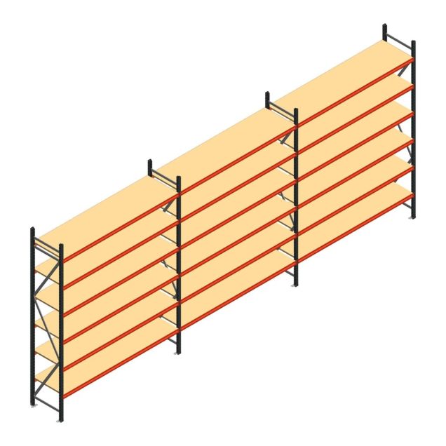 Voordeelrij gebruikte AR grootvakstelling 3000x7408x600 mm (hxbxd) 6 niveaus