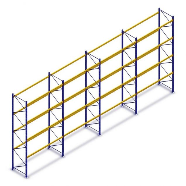 Voordeelrij gebruikte Esmena palletstelling 5250x11300x1100mm (hxbxd) 4 niveaus