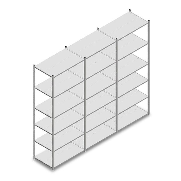 Voordeelrij legbordstelling Light Duty 2500x3000x600 mm (hxbxd) 6 niveaus