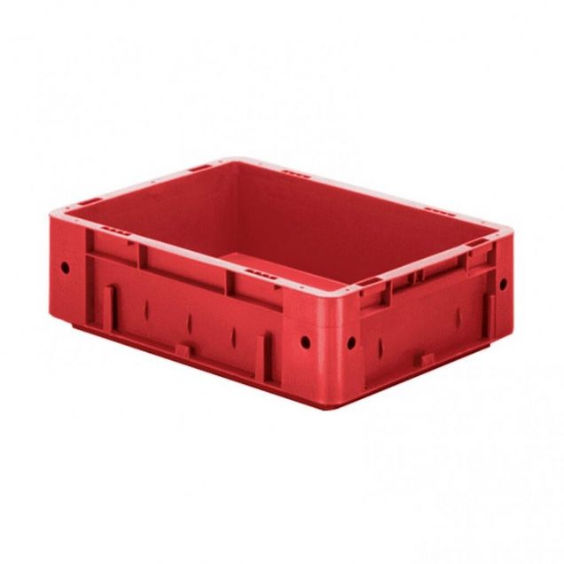 Zware stapelbare transportkrat VTK0 400x300x120 mm (lxbxh) rood