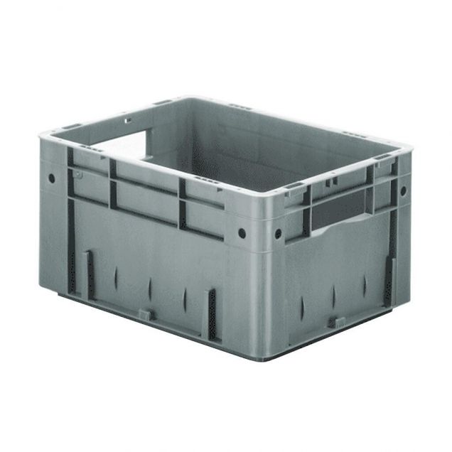 Zware stapelbare transportkrat VTK0 400x300x210 mm (lxbxh) grijs