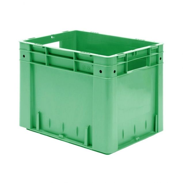 Zware stapelbare transportkrat VTK0 400x320x320 mm (lxbxh) groen