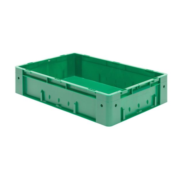 Zware stapelbare transportkrat VTK0 600x400x145 mm (lxbxh) groen
