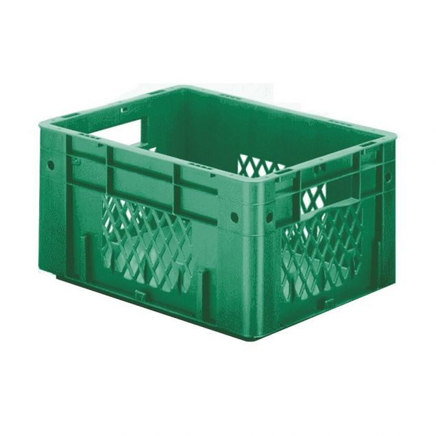 Zware stapelbare transportkrat VTK1 400x300x210 mm (lxbxh) groen