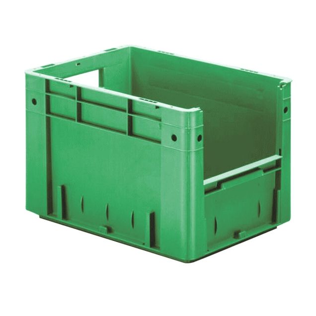 Zware stapelbare transportkrat VTK4 400x300x270 mm (lxbxh) groen