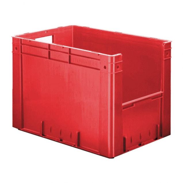 Zware stapelbare transportkrat VTK4 600x400x420 mm (lxbxh) rood