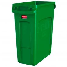 Slim Jim container met luchtsleuven 60 Liter Groen