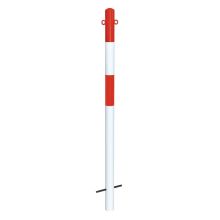 MORION paal betonneren Ø60mm 2 kettingogen rood/wit
